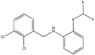 N-[(2,3-dichlorophenyl)methyl]-2-[(difluoromethyl)sulfanyl]aniline Structure