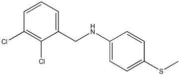 N-[(2,3-dichlorophenyl)methyl]-4-(methylsulfanyl)aniline Struktur