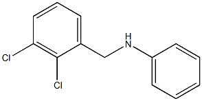 N-[(2,3-dichlorophenyl)methyl]aniline 化学構造式