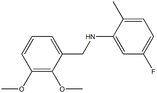 N-[(2,3-dimethoxyphenyl)methyl]-5-fluoro-2-methylaniline Struktur