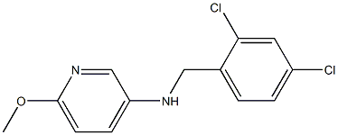 N-[(2,4-dichlorophenyl)methyl]-6-methoxypyridin-3-amine Struktur