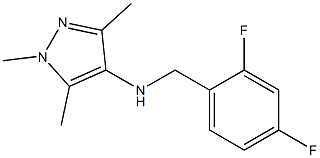 N-[(2,4-difluorophenyl)methyl]-1,3,5-trimethyl-1H-pyrazol-4-amine Structure