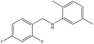 N-[(2,4-difluorophenyl)methyl]-2,5-dimethylaniline Struktur
