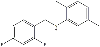 N-[(2,4-difluorophenyl)methyl]-2,5-dimethylaniline 结构式