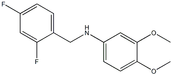  N-[(2,4-difluorophenyl)methyl]-3,4-dimethoxyaniline