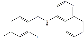 N-[(2,4-difluorophenyl)methyl]naphthalen-1-amine Struktur