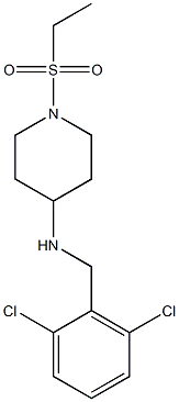 N-[(2,6-dichlorophenyl)methyl]-1-(ethanesulfonyl)piperidin-4-amine 结构式