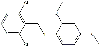 N-[(2,6-dichlorophenyl)methyl]-2,4-dimethoxyaniline 结构式