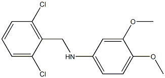 N-[(2,6-dichlorophenyl)methyl]-3,4-dimethoxyaniline Structure