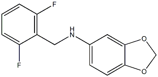 N-[(2,6-difluorophenyl)methyl]-2H-1,3-benzodioxol-5-amine 结构式