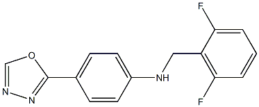 N-[(2,6-difluorophenyl)methyl]-4-(1,3,4-oxadiazol-2-yl)aniline