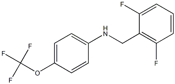 N-[(2,6-difluorophenyl)methyl]-4-(trifluoromethoxy)aniline Struktur