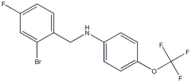 N-[(2-bromo-4-fluorophenyl)methyl]-4-(trifluoromethoxy)aniline