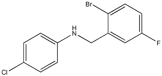 N-[(2-bromo-5-fluorophenyl)methyl]-4-chloroaniline Struktur