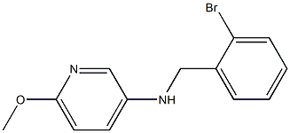 N-[(2-bromophenyl)methyl]-6-methoxypyridin-3-amine 结构式