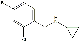 N-[(2-chloro-4-fluorophenyl)methyl]cyclopropanamine Structure