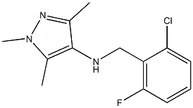 N-[(2-chloro-6-fluorophenyl)methyl]-1,3,5-trimethyl-1H-pyrazol-4-amine Structure