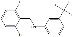 N-[(2-chloro-6-fluorophenyl)methyl]-3-(trifluoromethyl)aniline Struktur