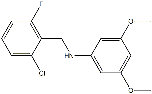 N-[(2-chloro-6-fluorophenyl)methyl]-3,5-dimethoxyaniline,,结构式