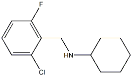 N-[(2-chloro-6-fluorophenyl)methyl]cyclohexanamine Struktur