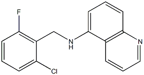 N-[(2-chloro-6-fluorophenyl)methyl]quinolin-5-amine Structure