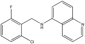 N-[(2-chloro-6-fluorophenyl)methyl]quinolin-5-amine Struktur