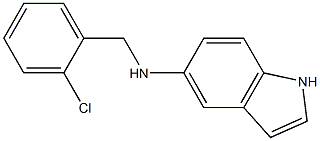 N-[(2-chlorophenyl)methyl]-1H-indol-5-amine 结构式