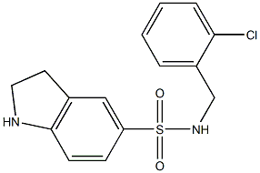 N-[(2-chlorophenyl)methyl]-2,3-dihydro-1H-indole-5-sulfonamide Structure