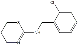 N-[(2-chlorophenyl)methyl]-5,6-dihydro-4H-1,3-thiazin-2-amine Structure