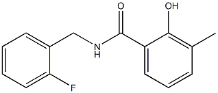 N-[(2-fluorophenyl)methyl]-2-hydroxy-3-methylbenzamide Structure