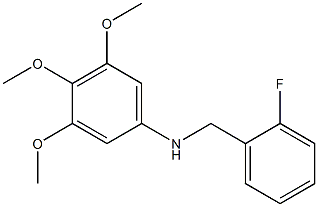 N-[(2-fluorophenyl)methyl]-3,4,5-trimethoxyaniline Structure