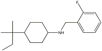 N-[(2-fluorophenyl)methyl]-4-(2-methylbutan-2-yl)cyclohexan-1-amine Struktur