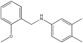 N-[(2-methoxyphenyl)methyl]-3,4-dimethylaniline 化学構造式