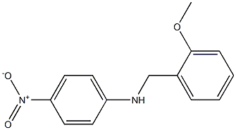N-[(2-methoxyphenyl)methyl]-4-nitroaniline,,结构式