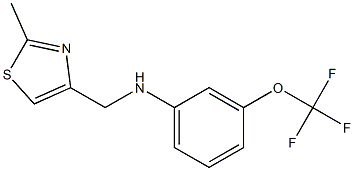 N-[(2-methyl-1,3-thiazol-4-yl)methyl]-3-(trifluoromethoxy)aniline Structure