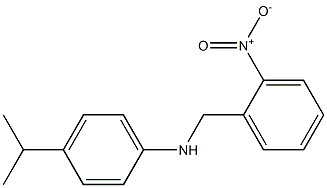 N-[(2-nitrophenyl)methyl]-4-(propan-2-yl)aniline Struktur