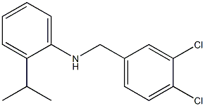 N-[(3,4-dichlorophenyl)methyl]-2-(propan-2-yl)aniline,,结构式