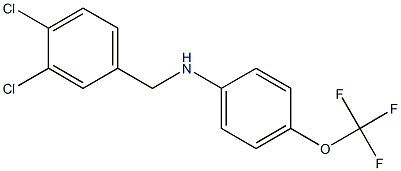 N-[(3,4-dichlorophenyl)methyl]-4-(trifluoromethoxy)aniline Structure