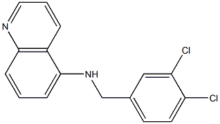 N-[(3,4-dichlorophenyl)methyl]quinolin-5-amine 化学構造式