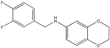 N-[(3,4-difluorophenyl)methyl]-2,3-dihydro-1,4-benzodioxin-6-amine 结构式