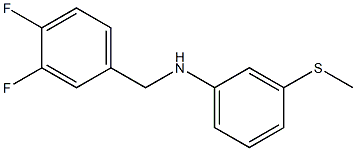 N-[(3,4-difluorophenyl)methyl]-3-(methylsulfanyl)aniline Struktur