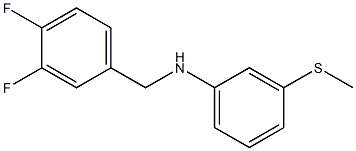 N-[(3,4-difluorophenyl)methyl]-3-(methylsulfanyl)aniline 结构式