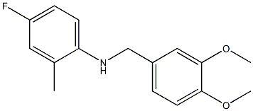 N-[(3,4-dimethoxyphenyl)methyl]-4-fluoro-2-methylaniline|