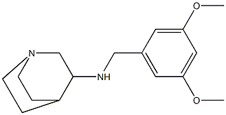 N-[(3,5-dimethoxyphenyl)methyl]-1-azabicyclo[2.2.2]octan-3-amine Structure