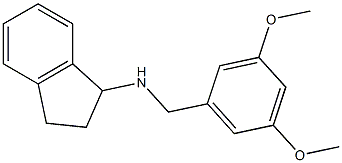 N-[(3,5-dimethoxyphenyl)methyl]-2,3-dihydro-1H-inden-1-amine 结构式
