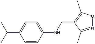 N-[(3,5-dimethyl-1,2-oxazol-4-yl)methyl]-4-(propan-2-yl)aniline Struktur