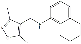 N-[(3,5-dimethyl-1,2-oxazol-4-yl)methyl]-5,6,7,8-tetrahydronaphthalen-1-amine,,结构式