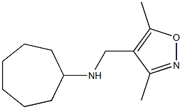 N-[(3,5-dimethyl-1,2-oxazol-4-yl)methyl]cycloheptanamine|