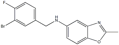 N-[(3-bromo-4-fluorophenyl)methyl]-2-methyl-1,3-benzoxazol-5-amine Structure