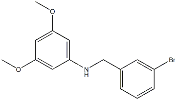 N-[(3-bromophenyl)methyl]-3,5-dimethoxyaniline Structure